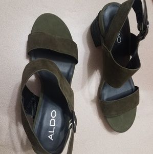 Green sandals